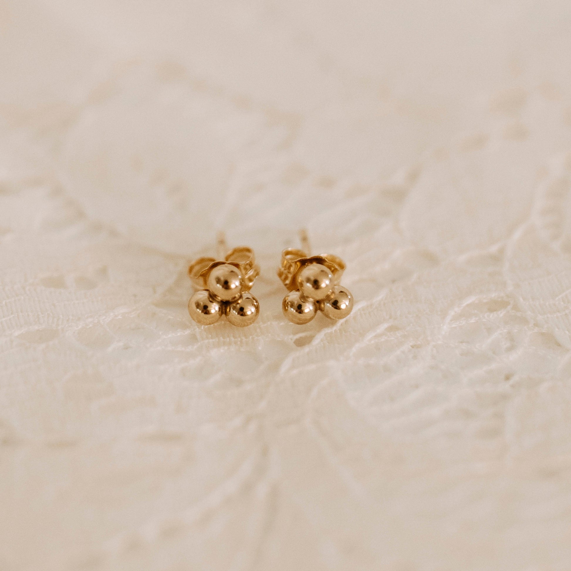gold filled stud earrings