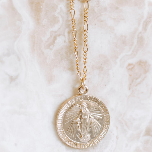 Gold Filled Virgin Mary Necklace