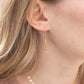 Gold Sparkle Threader Earrings