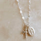 miraculous metal silver necklace 