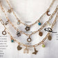 rose gold necklace women's