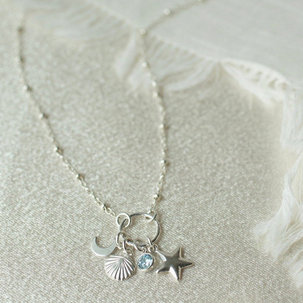 sterling silver charm necklaces