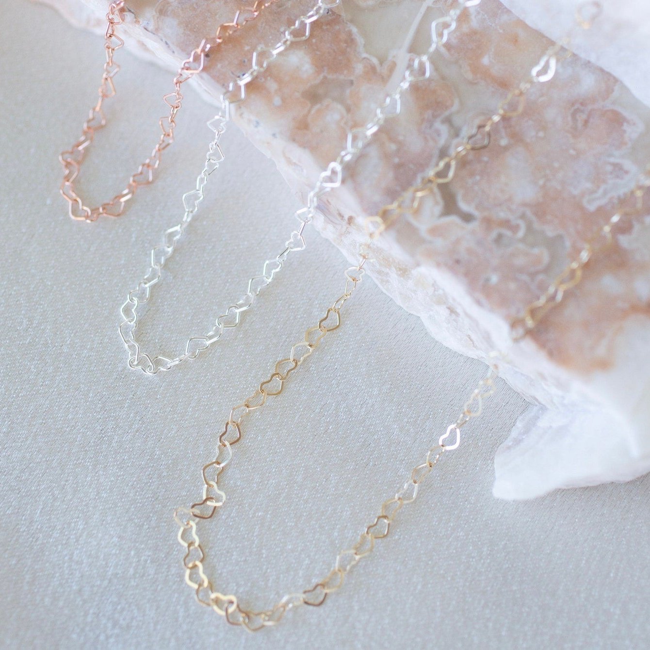 14k Gold Heart Necklaces For Women