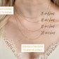 14k gold disk necklace