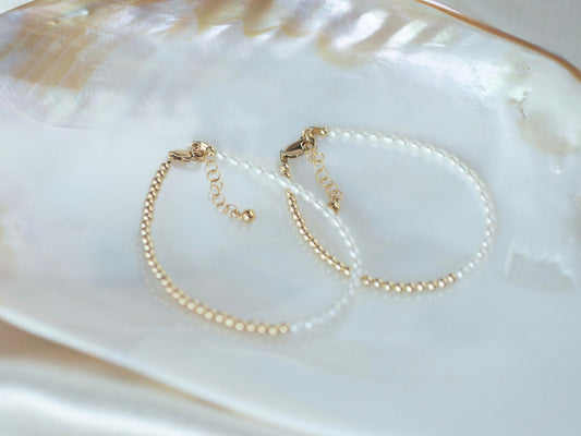 14k gold pearl bracelet