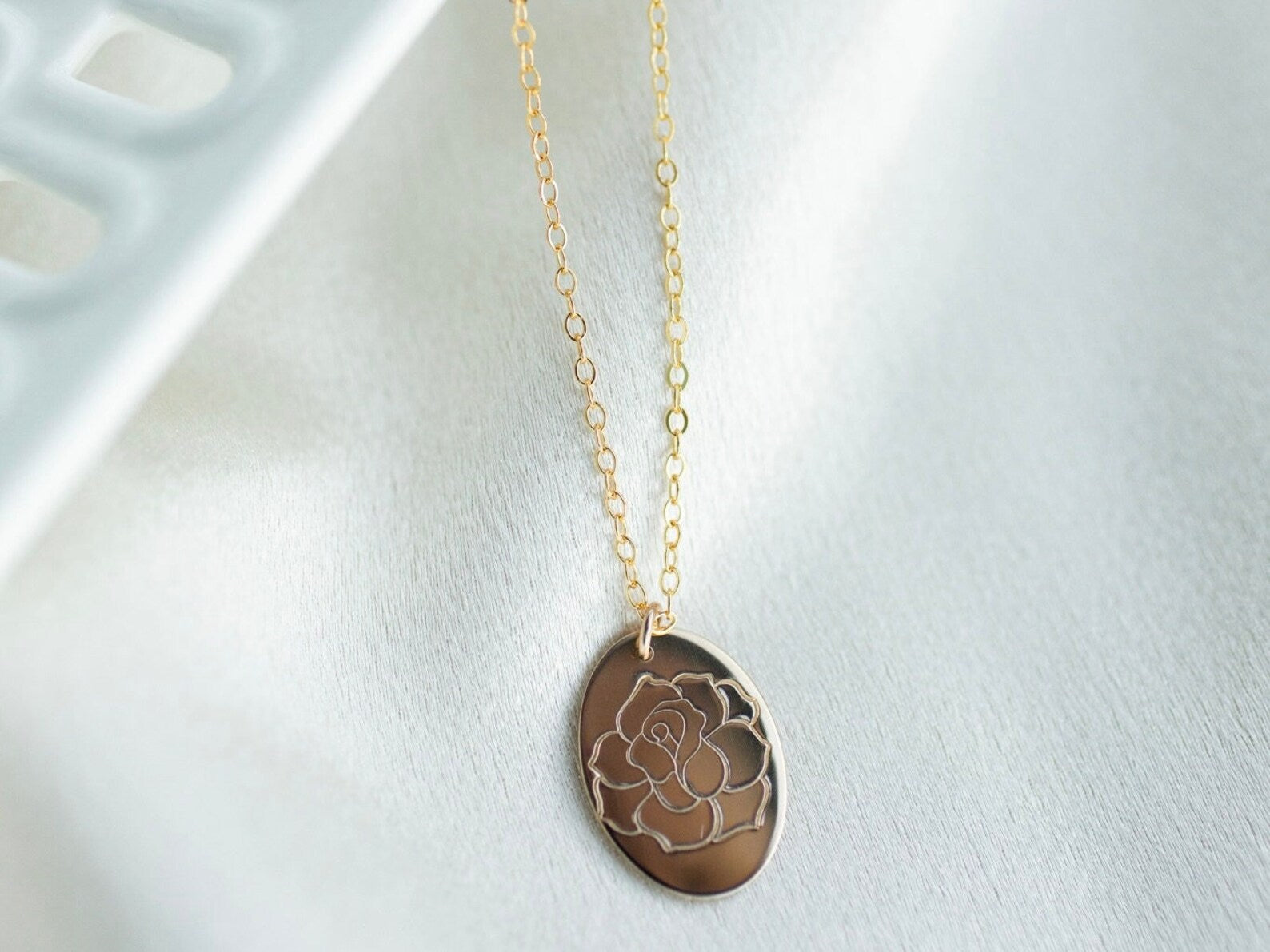 Birth Month Flower Necklace