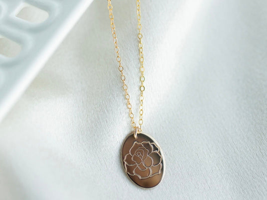 Birth Month Flower Necklace