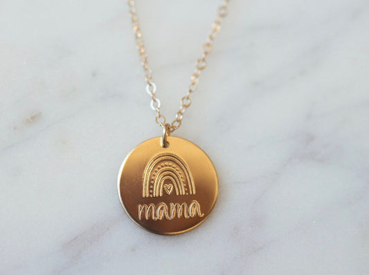 Boho Rainbow Mama Necklace