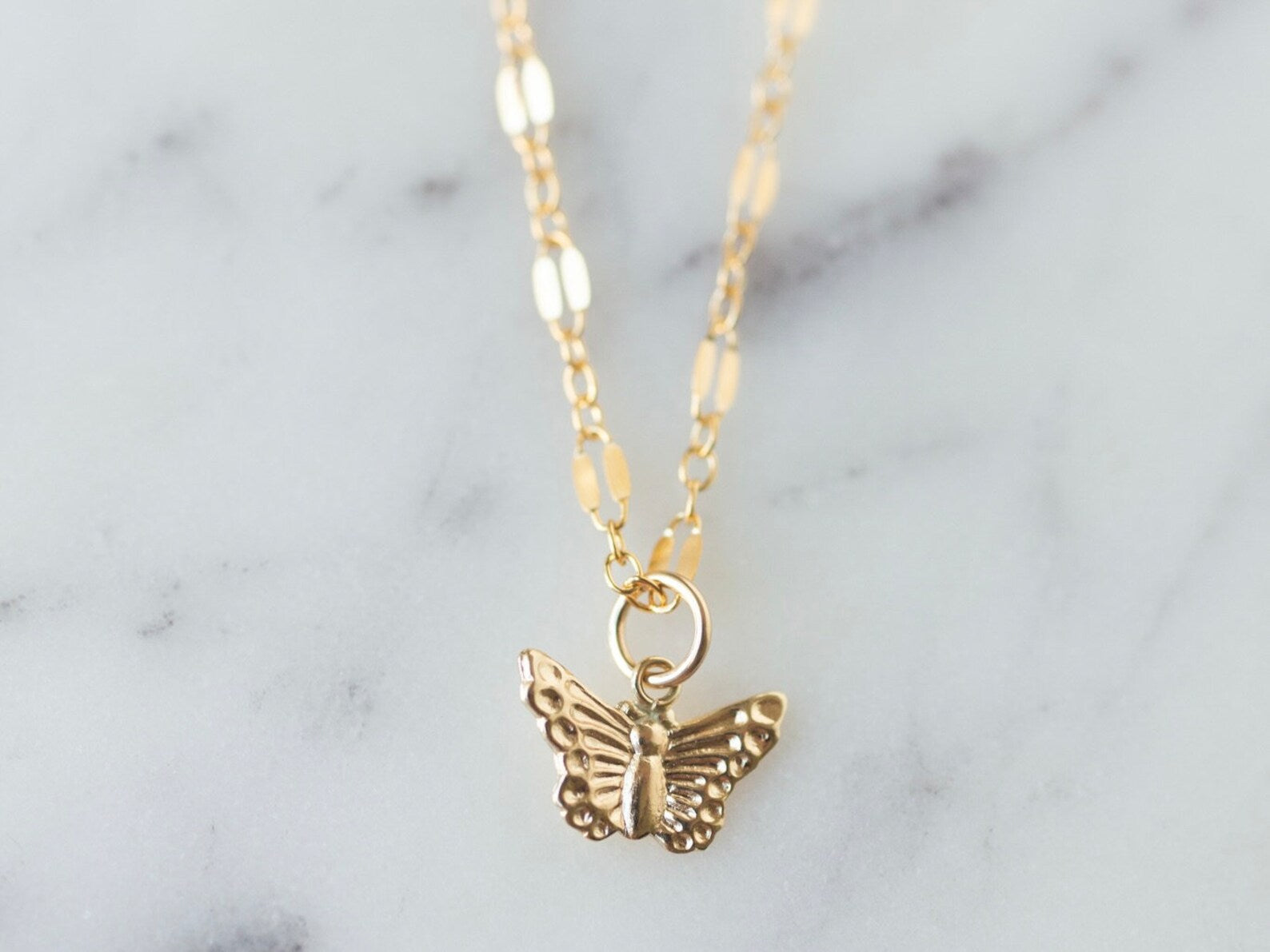 Dainty Butterfly Necklace | Butterfly Gold Necklaces
