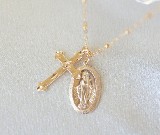 Faithful Mary Necklace