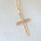 Floral Cross Necklace