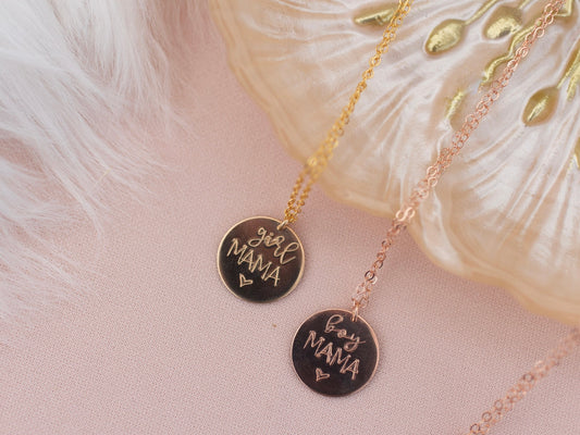 Girl Mama or Boy Mama Necklace