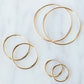 Gold Filled Endless Hoops