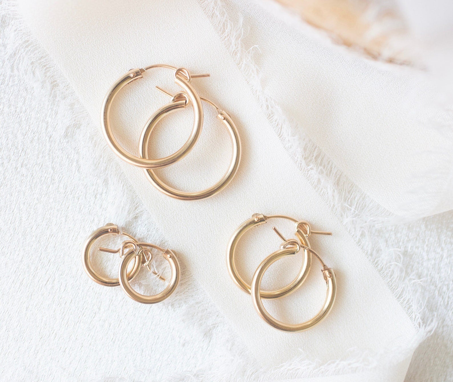 Gold Filled Hoops