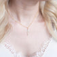 Floral Cross Necklace
