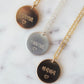 Gold Mama Disc Necklace