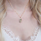 Gold Oval Mary Necklace