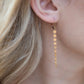 Gold Poppy Leverback Earrings