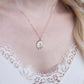 Gold Round Cross Necklace