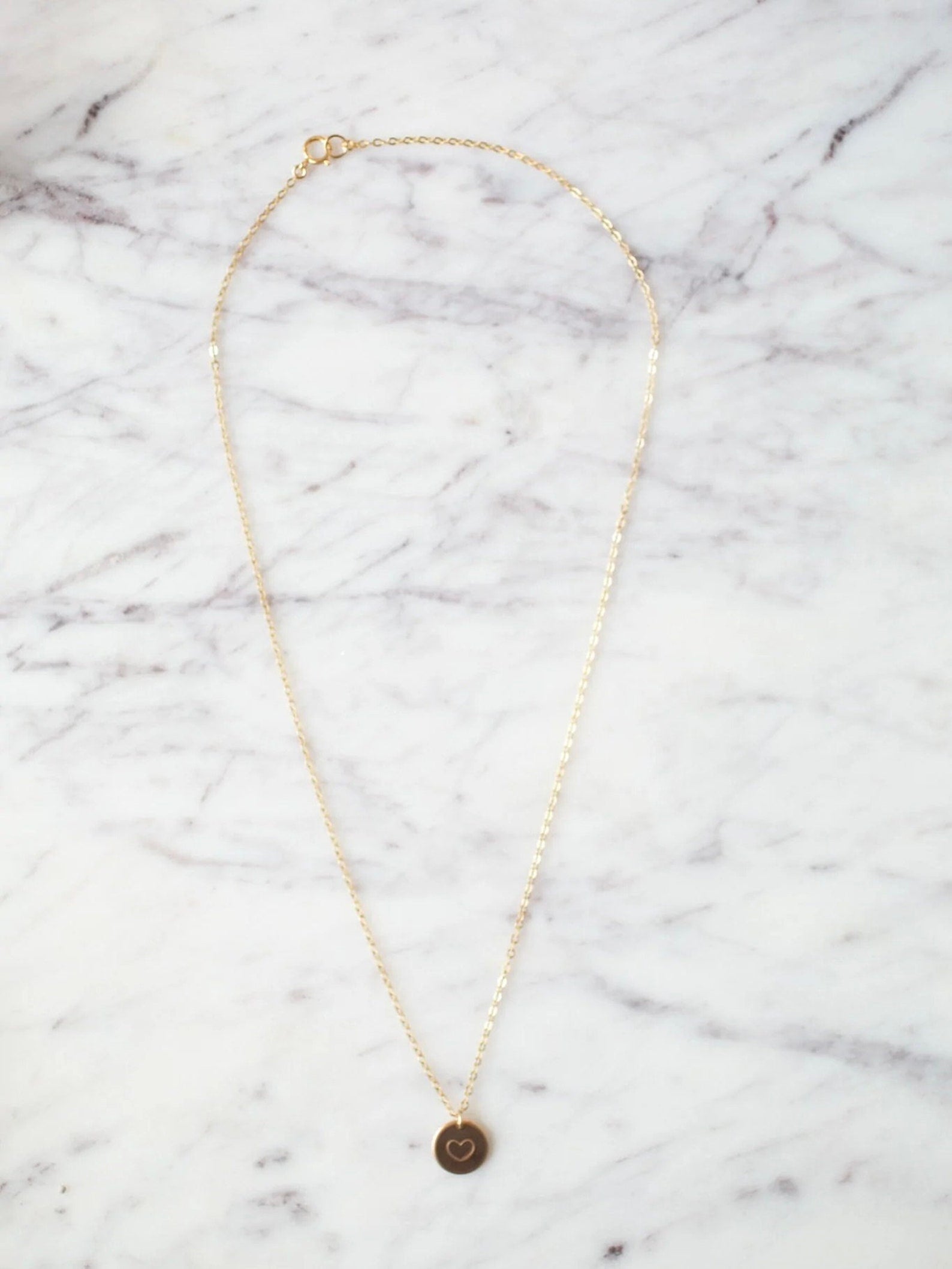 Gold Small Heart Necklace