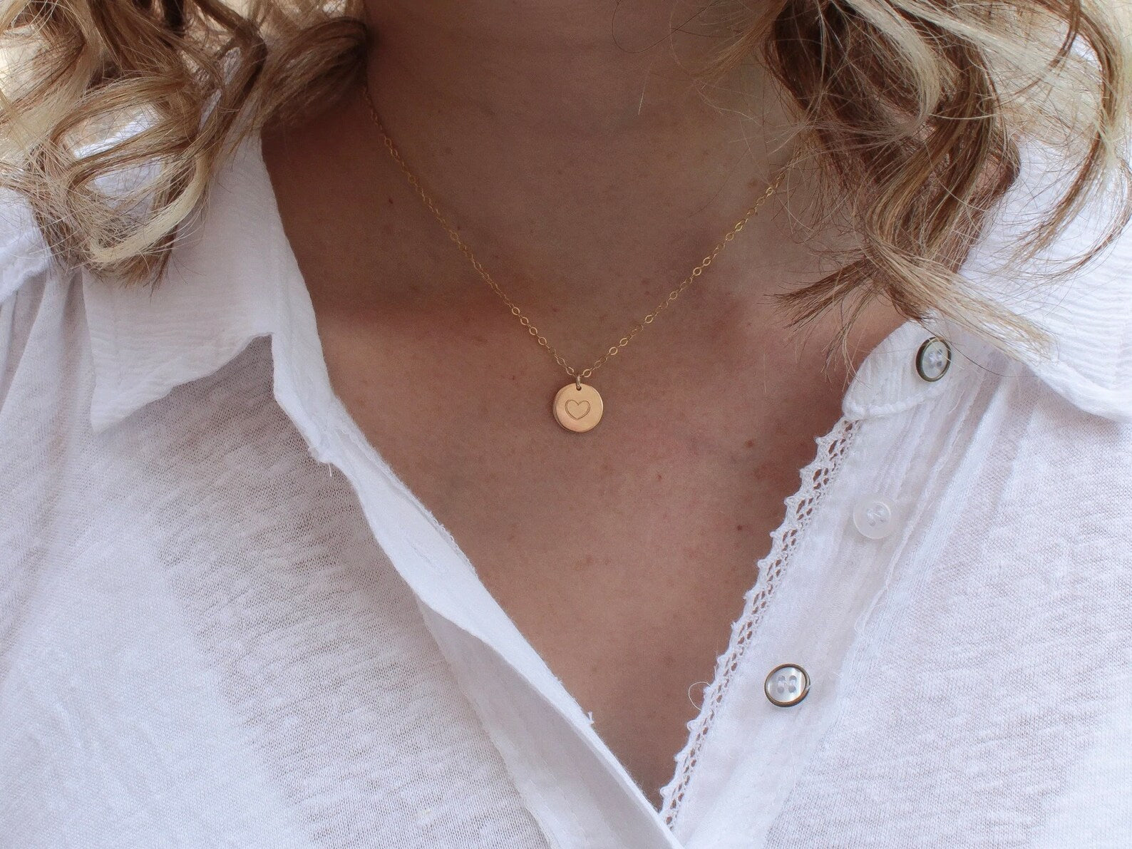 Gold Small Heart Necklace