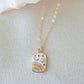 Over the Rainbow Necklace With Gold