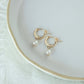 Pearl Hoops Gold