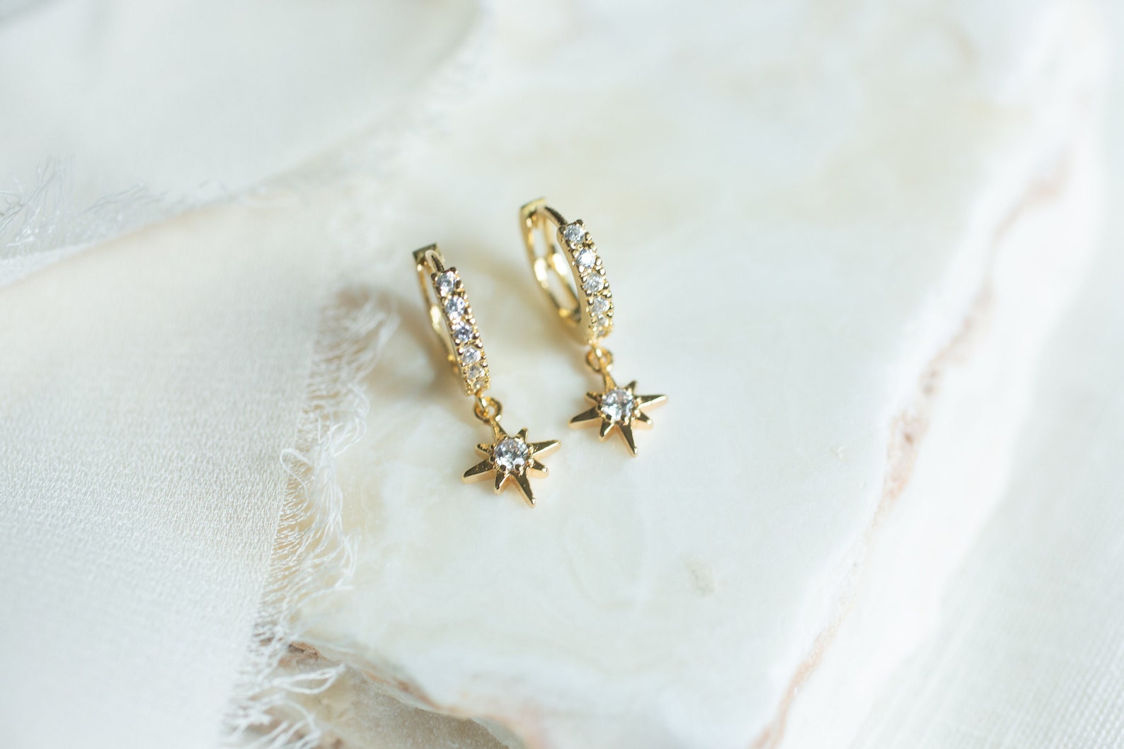 Reach for the Stars Huggies With Gold
