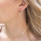 Rose Gold Classic Sparkle Hoops Gold 