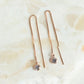 Rose Gold Sparkle Threader Earrings