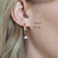 Rose Gold Trinity Pearl Hoops