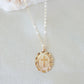 Round Cross Necklace With Gold 