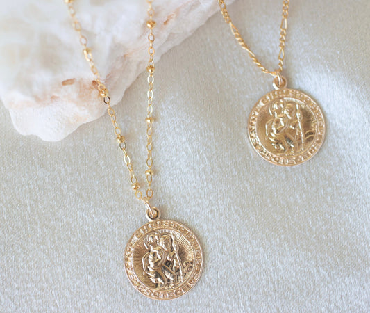 Round Saint Christopher Necklace