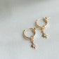 Gold Sprinkle Stars Hoop Earrings 