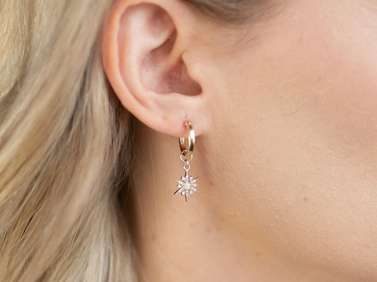 Starburst Hoops Earing