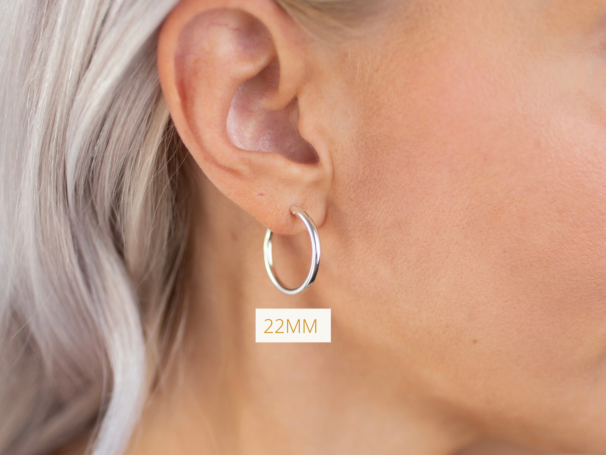 Sterling Silver Hoops 22MM