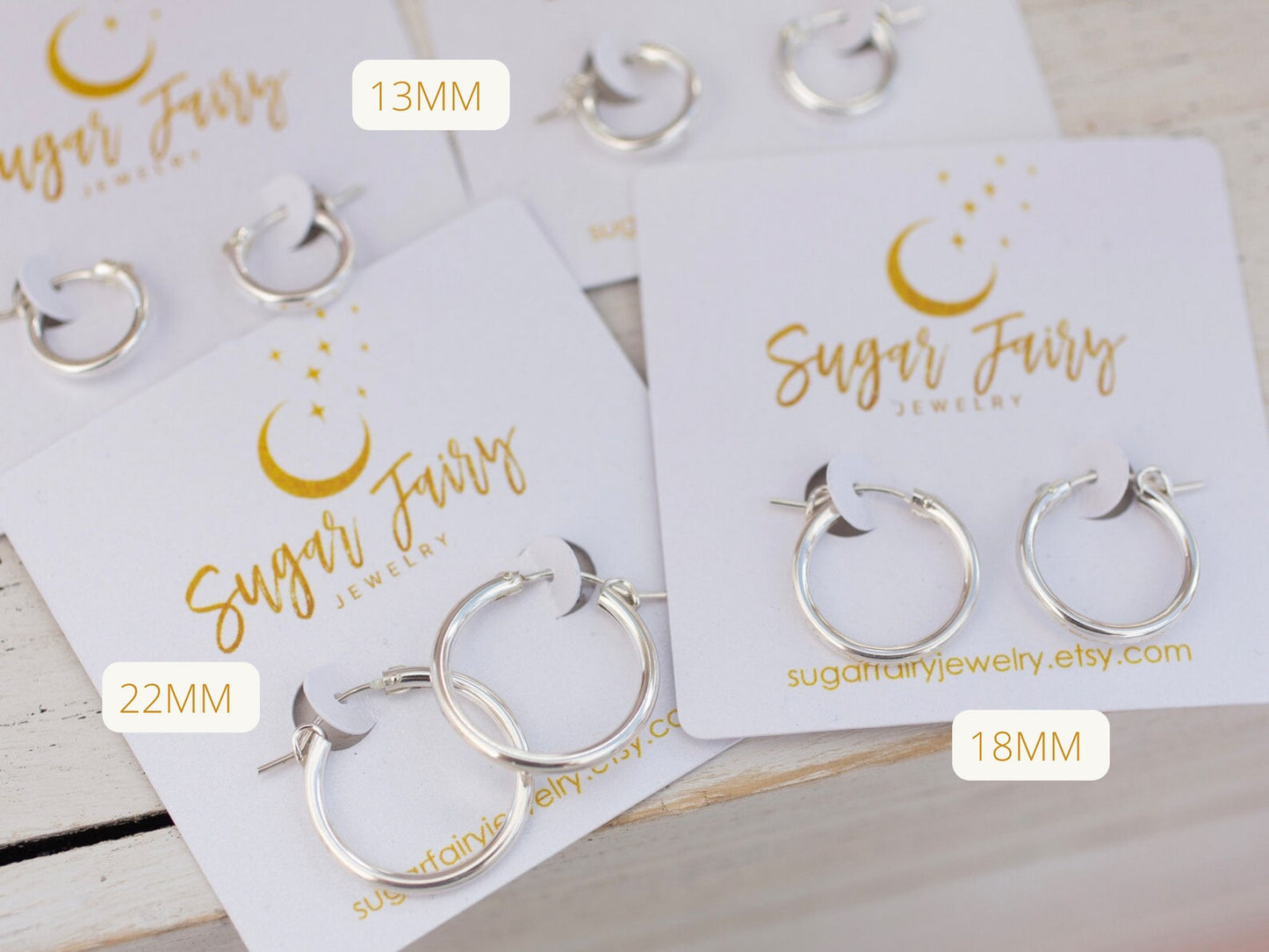 sterling silver hoops earrings