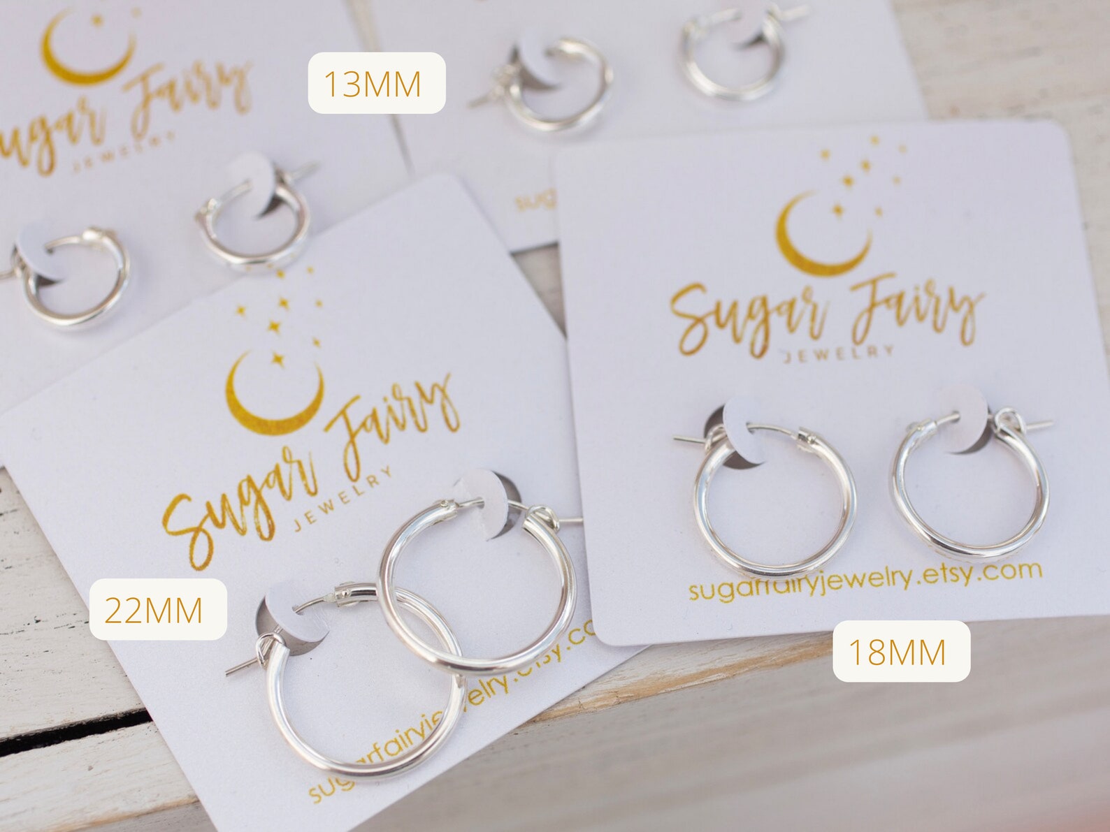 sterling silver hoops earrings