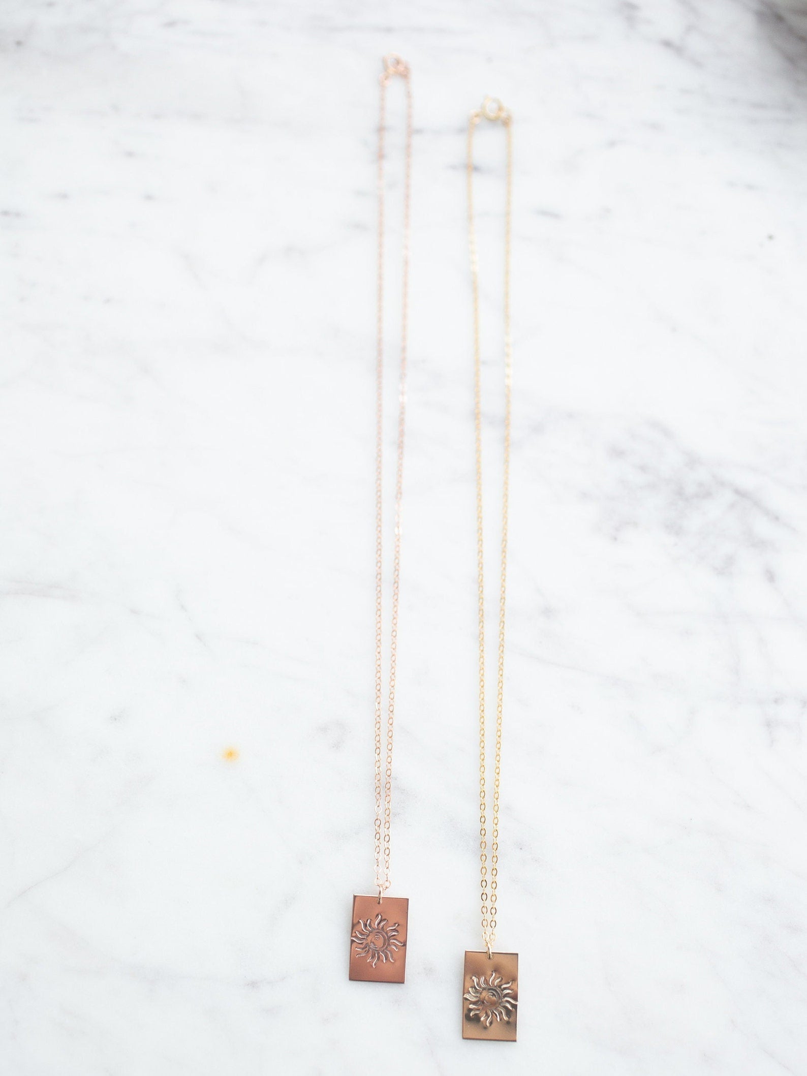 Sun Rectangle Necklace