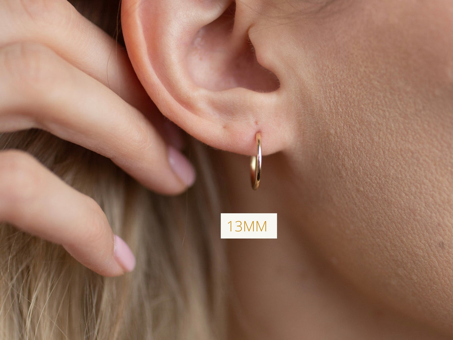 Thin Gold Filled Hoops For Women