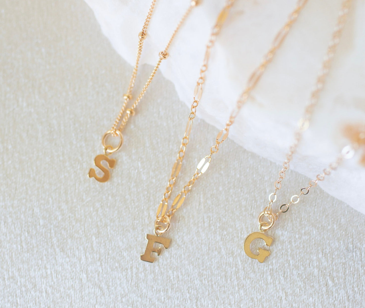 Tiny Letter Necklace For Women