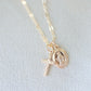Tiny Virgin Mary Cross Necklace