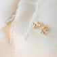Triple Bead Stud Earrings