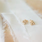 Triple Bead Stud Earrings