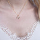 Tiny Virgin Mary Cross Necklace