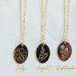 birthday month flower necklace