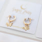butterfly earring hoops