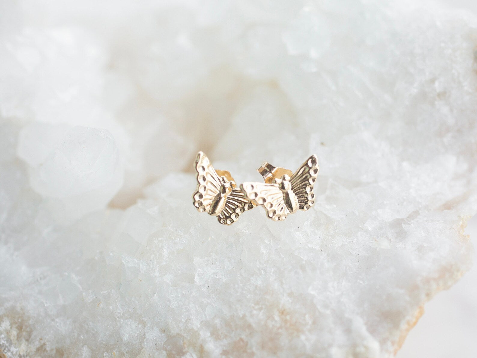 butterfly stud earrings