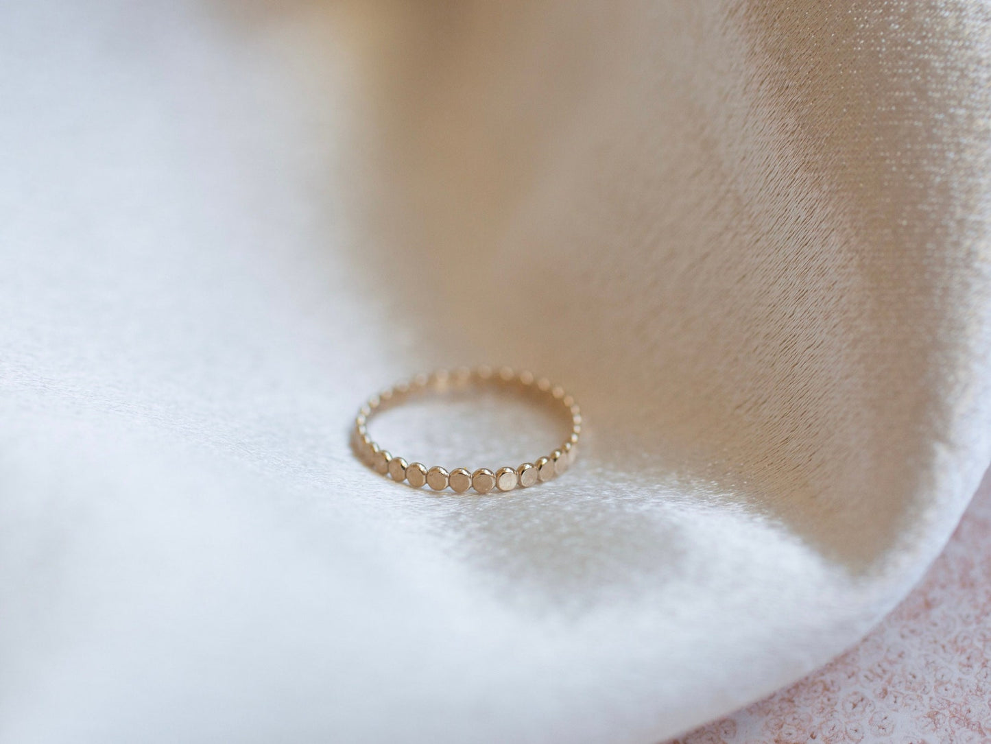 gold beaded ring