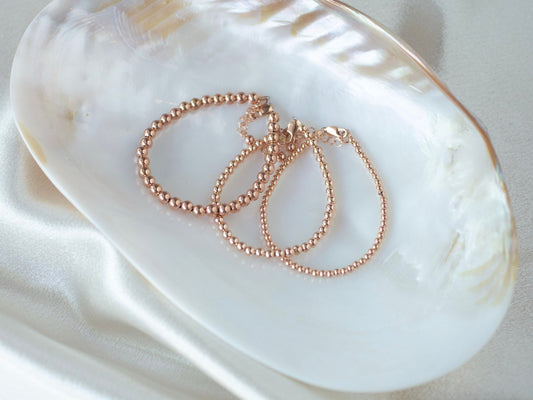 gold bracelet with beads
